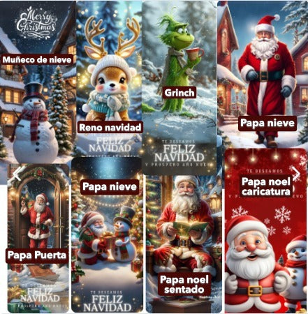 FORRO FUNDA PARA PUERTA NAVIDEÑA