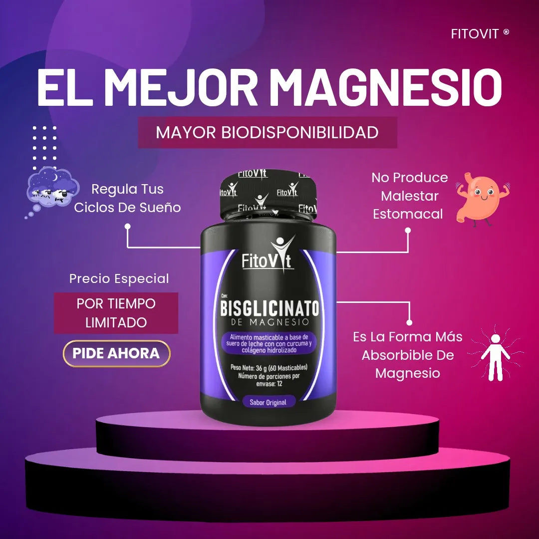 Bisglicinato De Magnesio X60 Und Fitovit