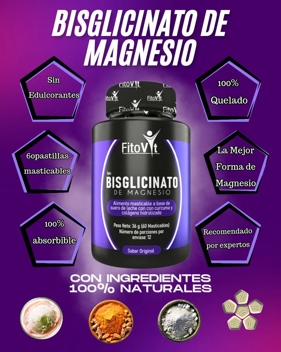 Bisglicinato De Magnesio X60 Und Fitovit