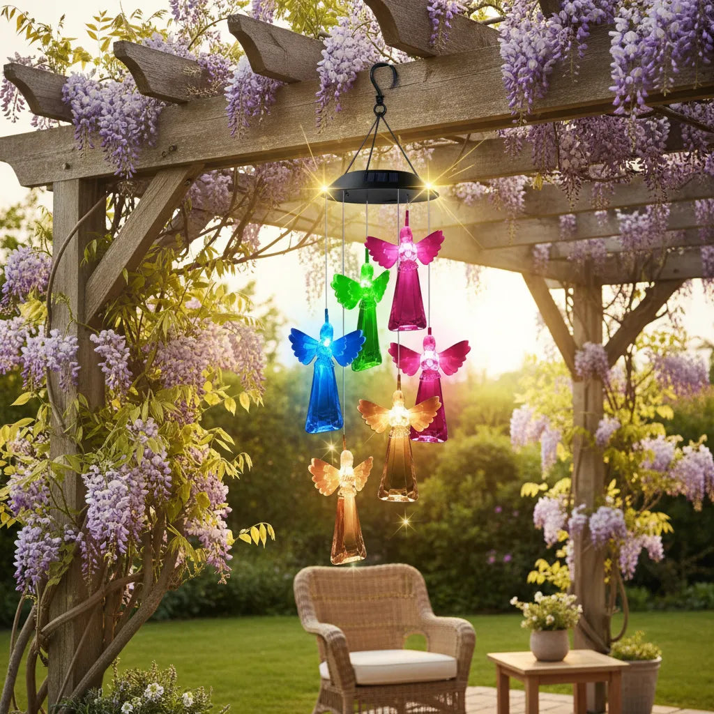 Lampara Colgante Solar Movil De Viento