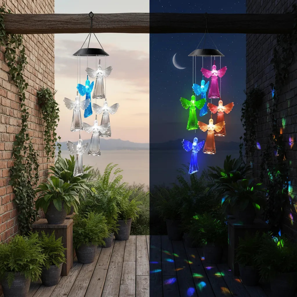 Lampara Colgante Solar Movil De Viento