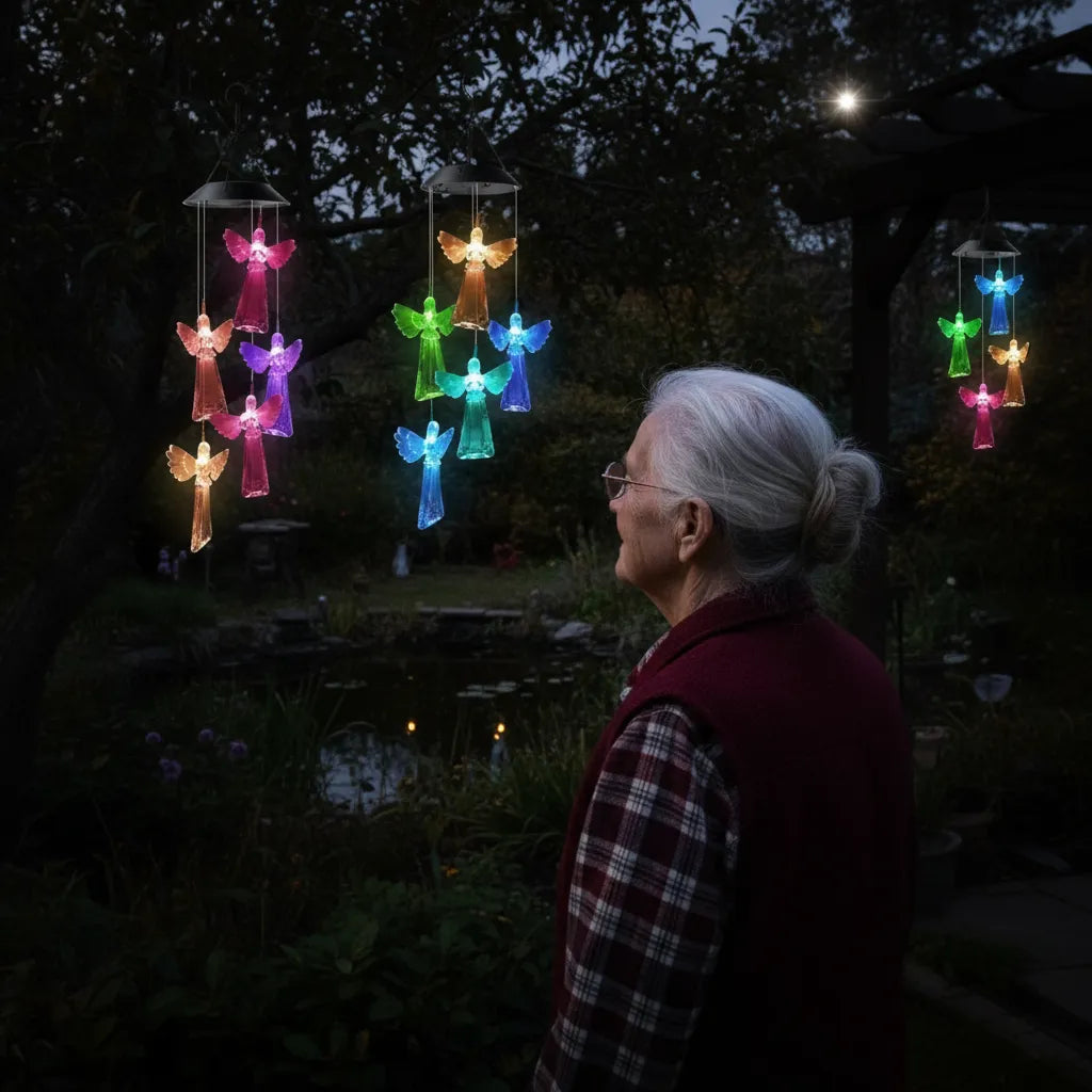 Lampara Colgante Solar Movil De Viento