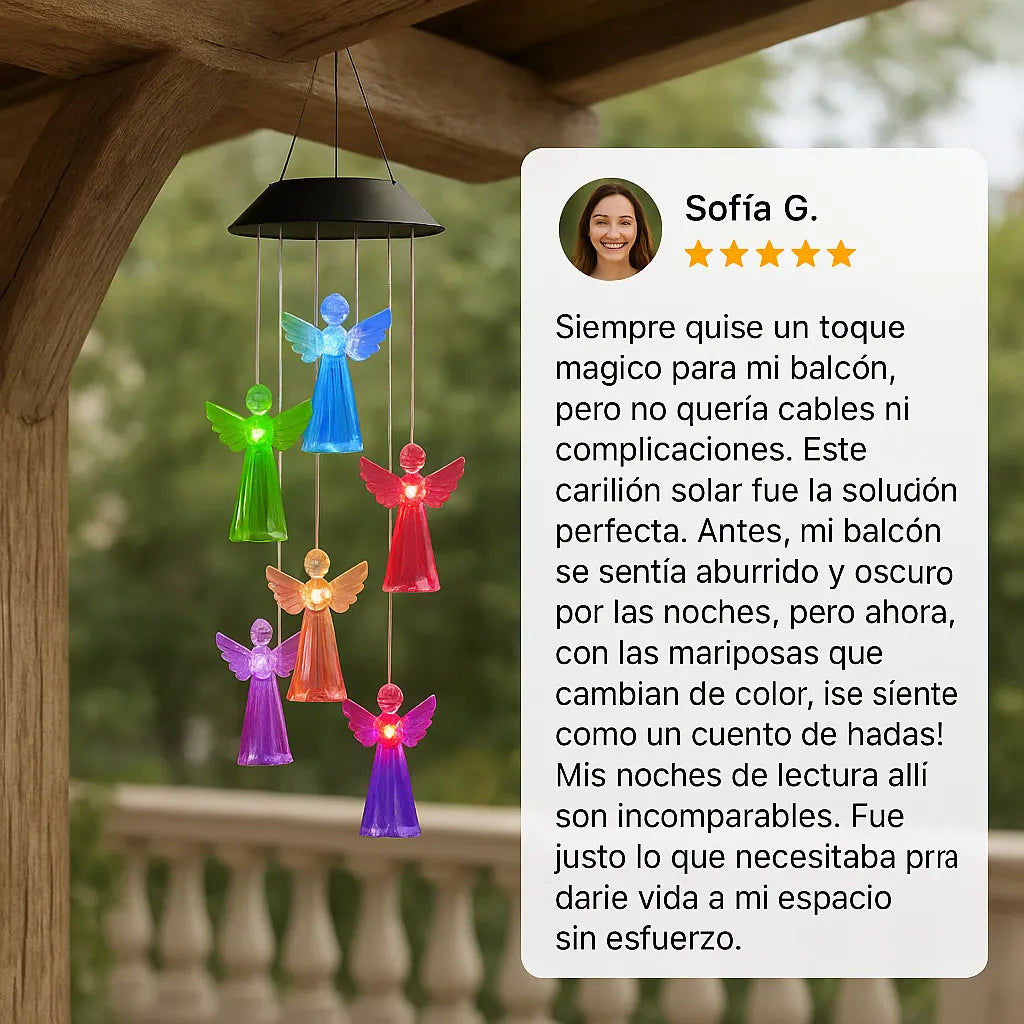 Lampara Colgante Solar Movil De Viento